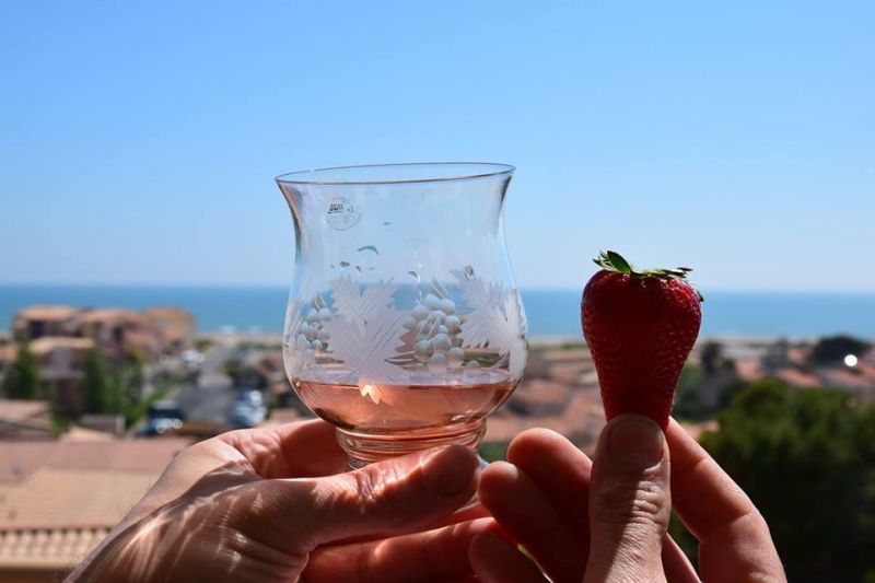 Terrasse face à la mer