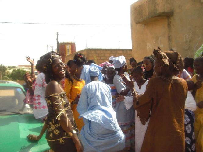 vers le marché de Mboro